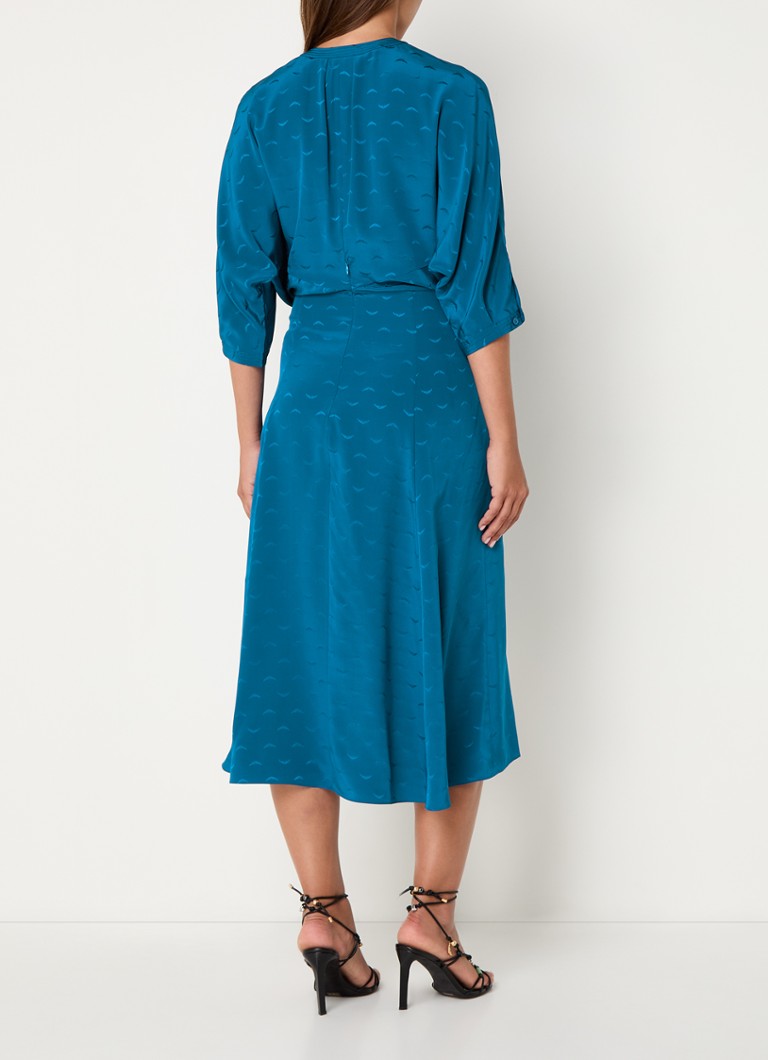 Zadig&Voltaire Ritany silkkinen miditunikamekko jacquard-kuvioinnilla