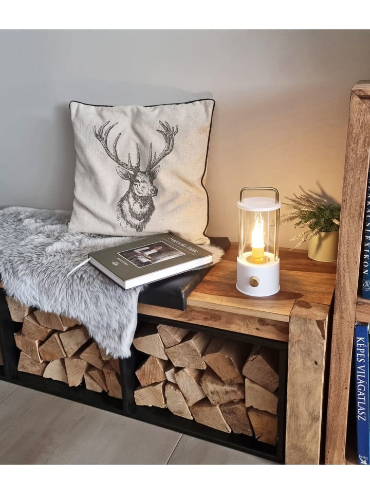 Coen Bakker LED Laterne Lampe dimmbar Warmweiß IP44 Innen & Außen 25x11cm in Weiß günstig kaufen onesize