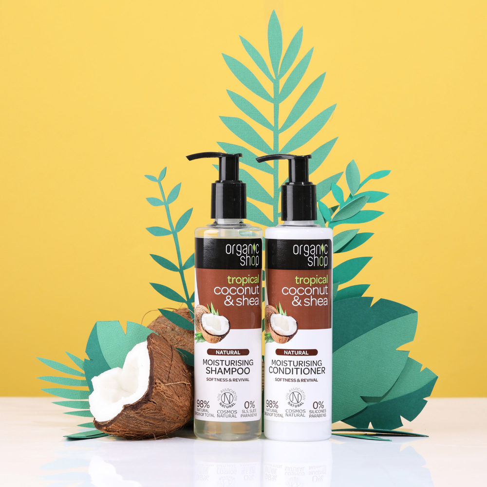 organic shop Shampoing Hydratant Noix de Coco et Karité shampoings