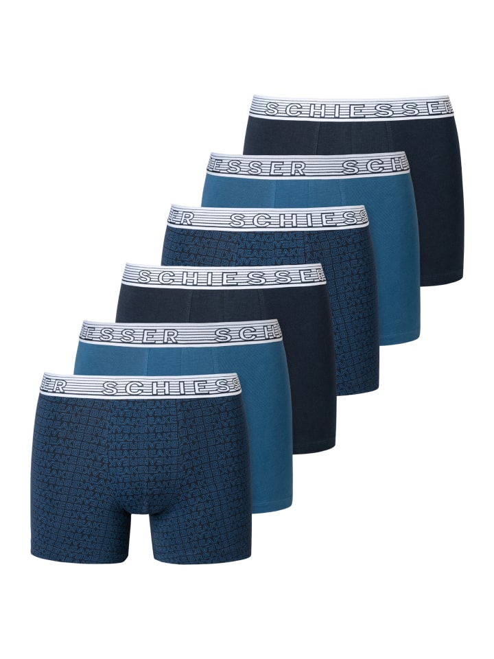 Schiesser Retro Short / Pant Teens Boys 95/5 Organic Cotton in Blau - Mix günstig kaufen