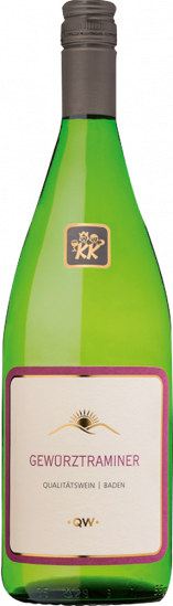 2021 Gewürztraminer Dt. QW *QW* lieblich 1,0 L - Winzergenossenschaft Königschaffhausen-Kiechlinsbergen