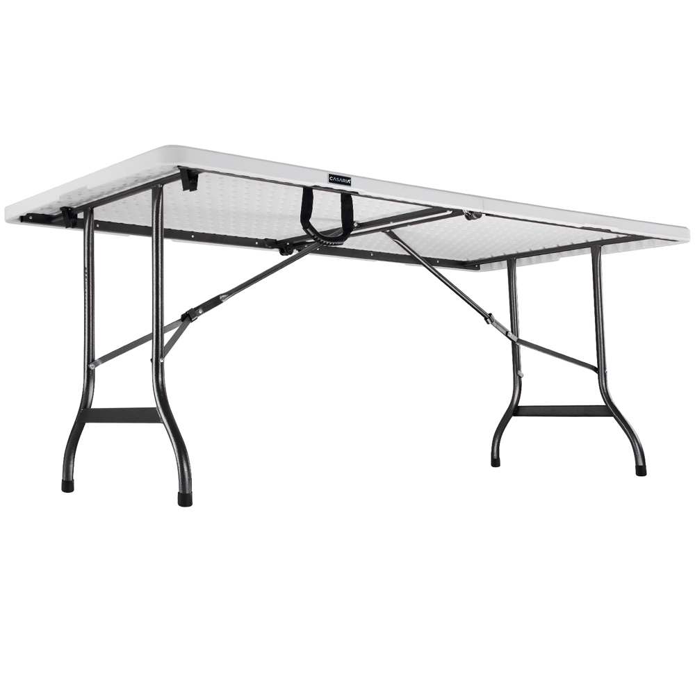 Casaria Deuba Buffettisch Kunststoff 180x74x72cm weiß