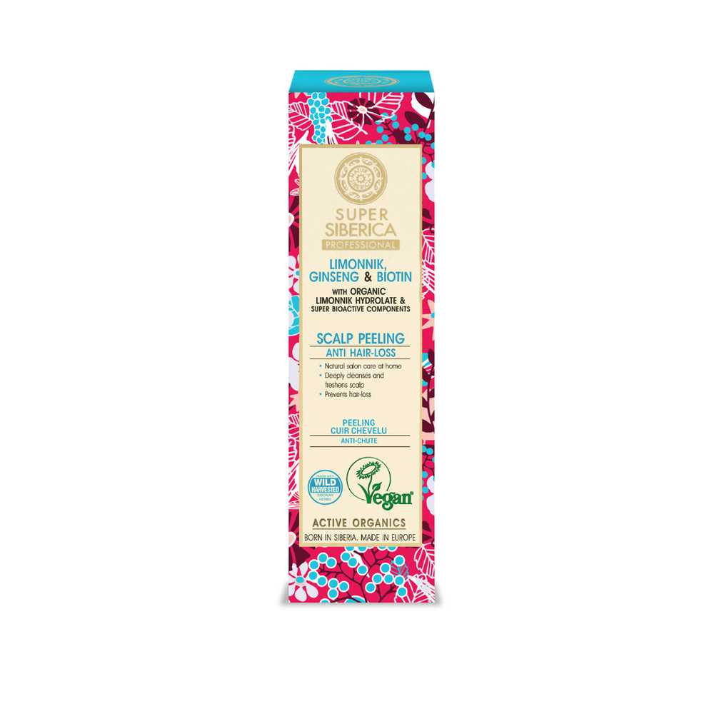 Natura Sibérica Peeling Cuir Chevelu Schisandra et Ginseng Soin Capillaire Anti-Chute