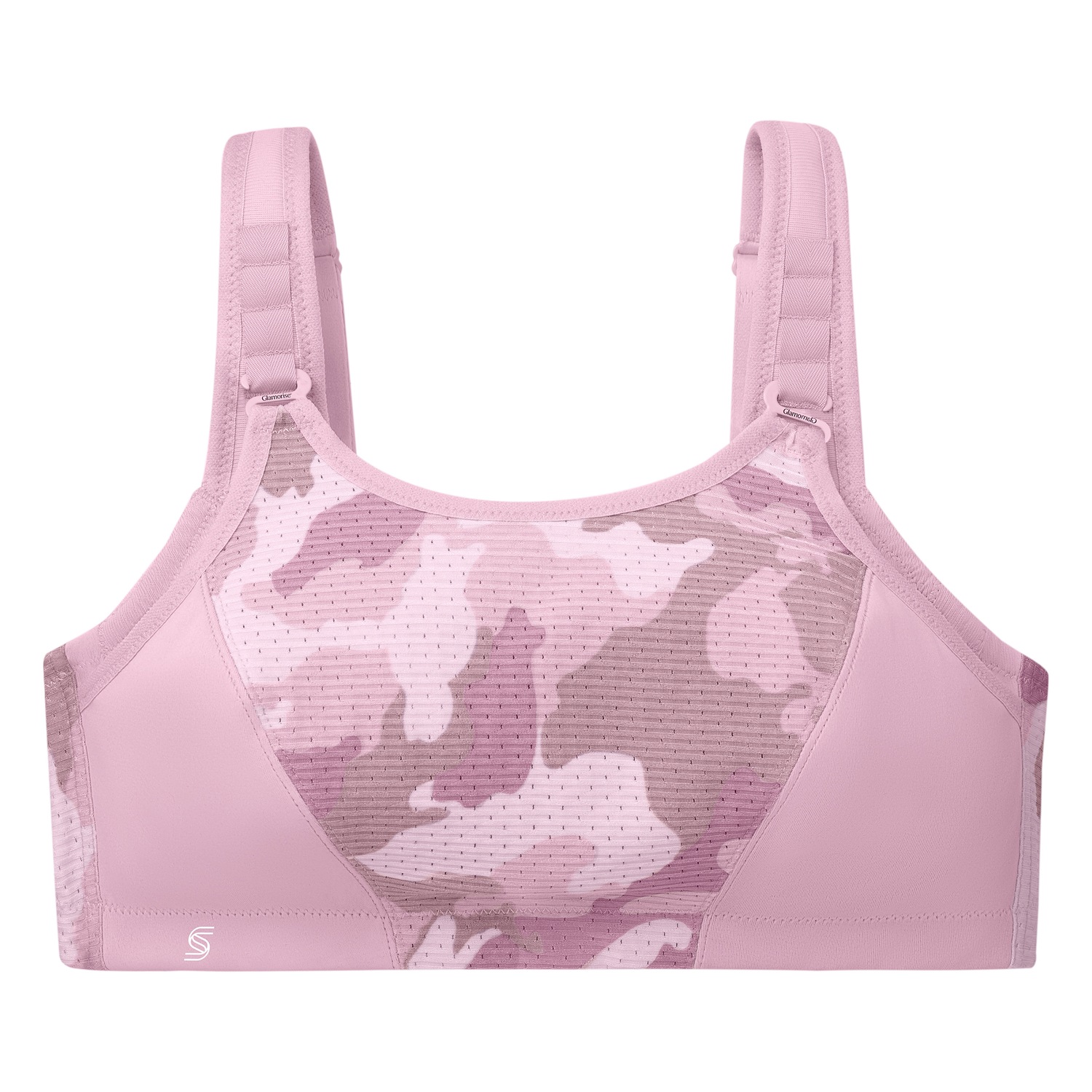 Sport-BH mit variablem Halt - Pink Camouflage