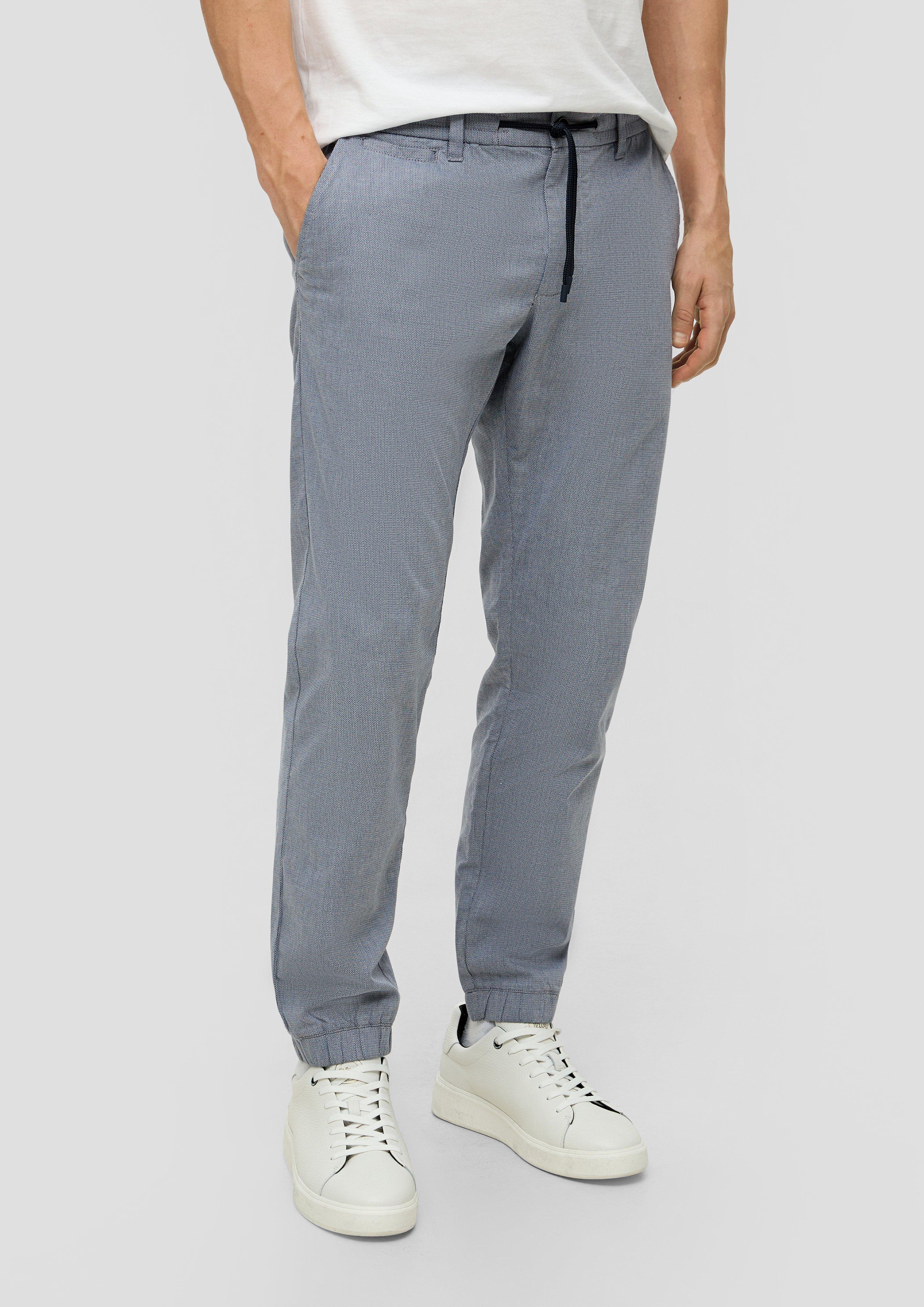 Regular: Hose mit Dobby-Muster  2141747-58K6