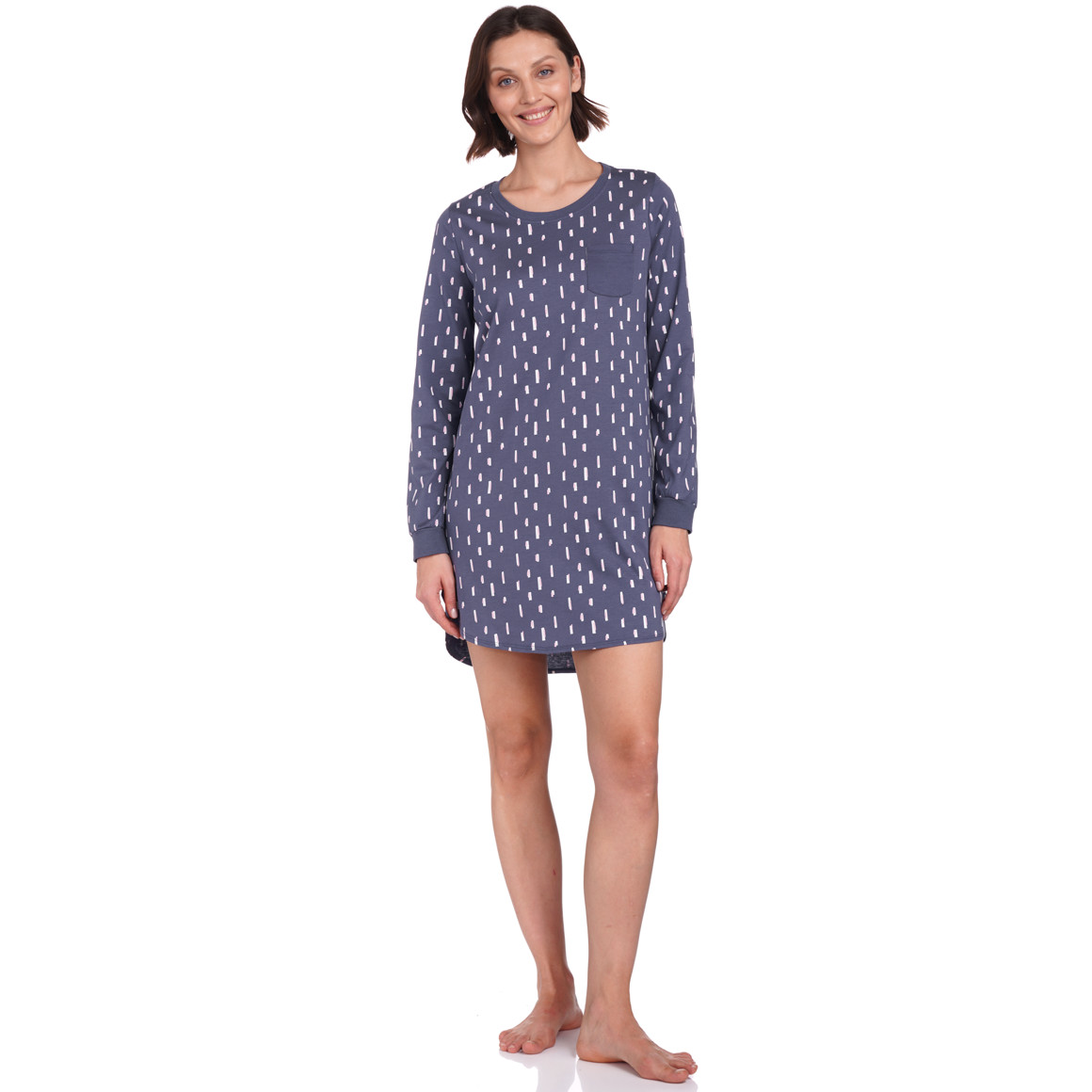 Damen Nachthemd mit Allover-Print
