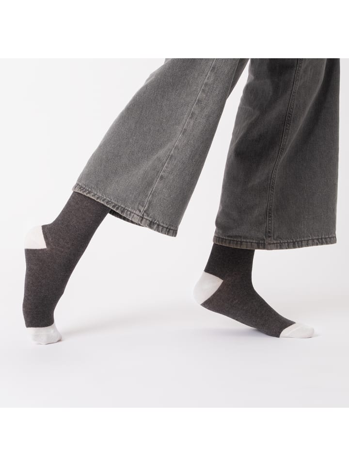 Occulto 10er Pack Mustersocken Michaela in Schwarz-Rot günstig kaufen