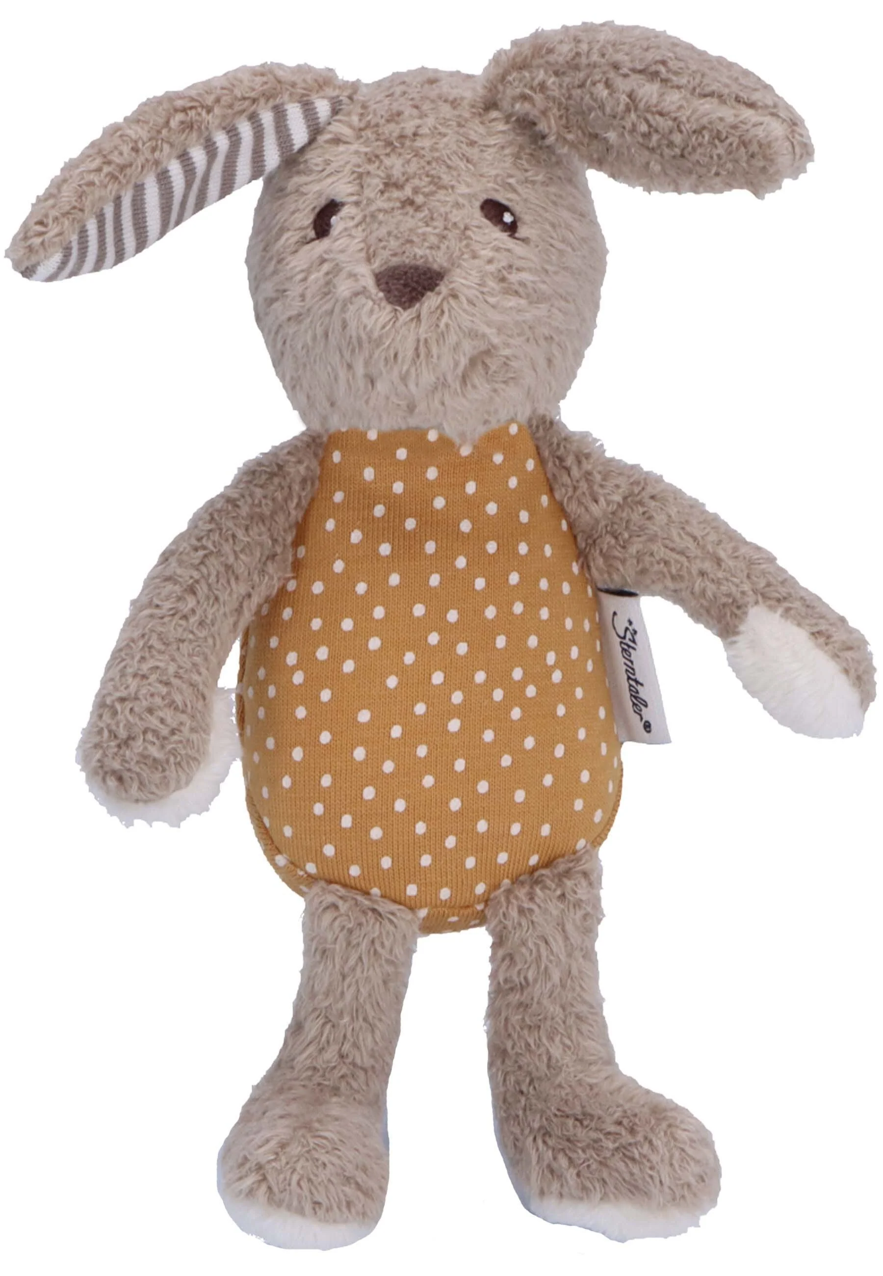 Mini-Spieltier Hase Happy mit Rassel, Rost