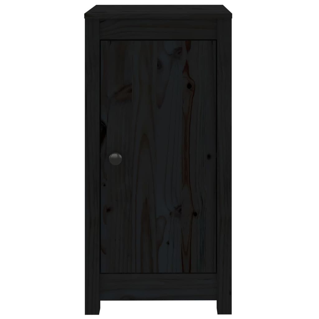 vidaXL Anrichte Sideboards 2 Stk Schwarz 40x35x80 cm Massivholz Kiefer