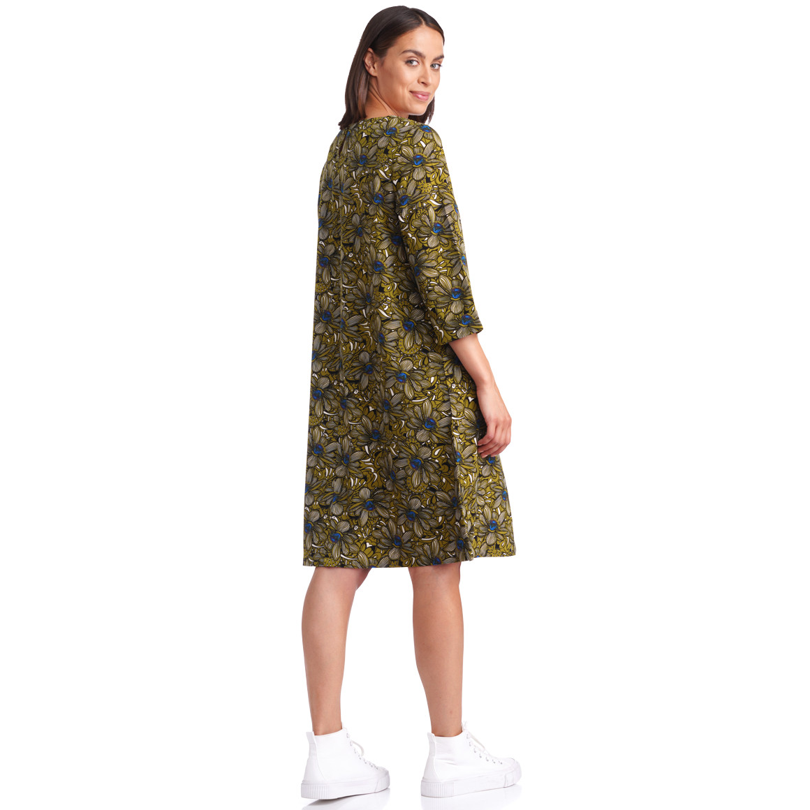 Damen Kleid mit Retro-Print