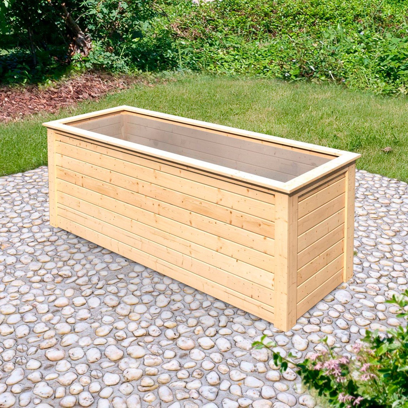 Karibu Hochbeet 2, BxTxH: 254x94x92 cm