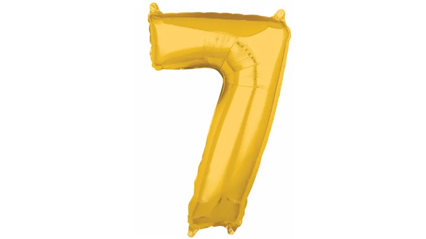Amscan - Folienballon Zahl 7 gold 26