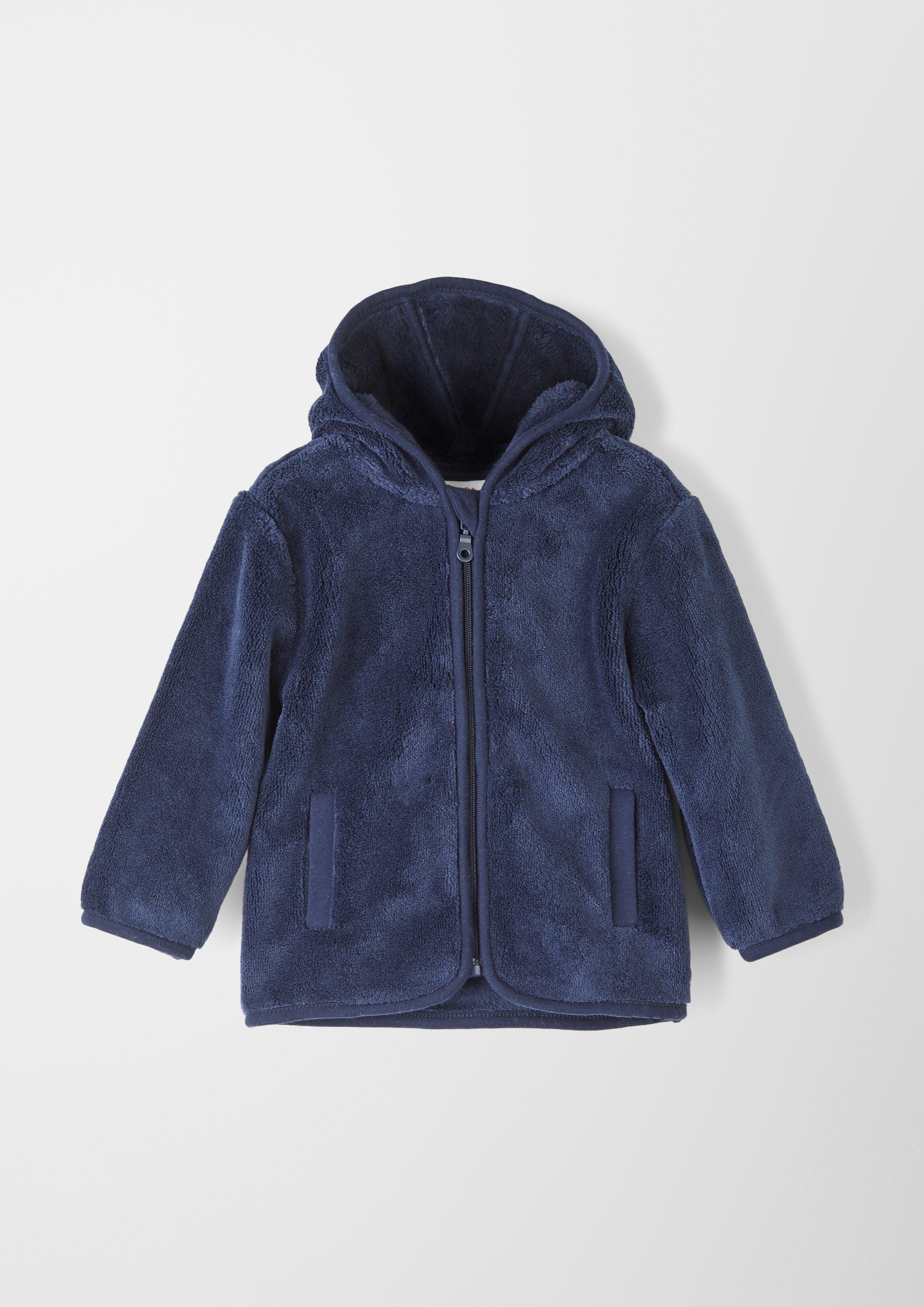 Kapuzenjacke aus Teddyplüsch  EME-2120389-5952