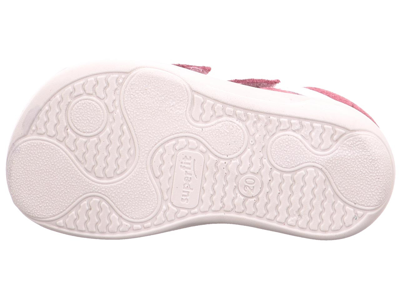 SUPERFREE - Pink/Weiss Sneaker low mit Klettverschluss