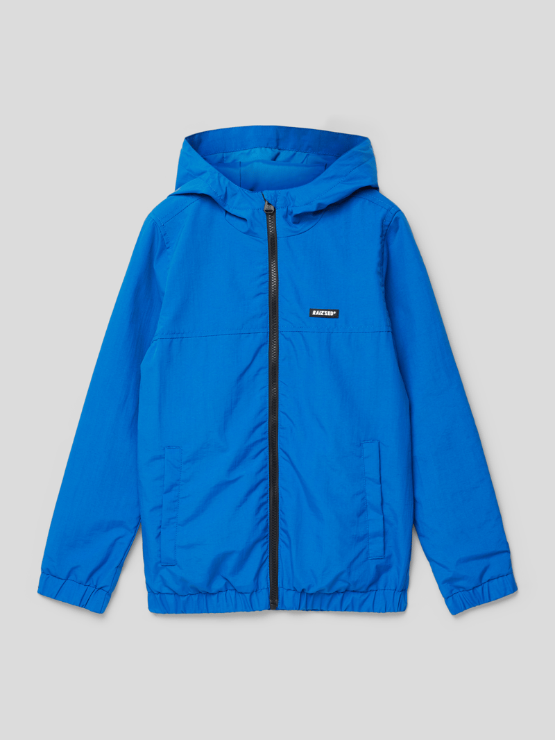 Jacke mit Label-Patch Modell 'TARANTO' in royalblau