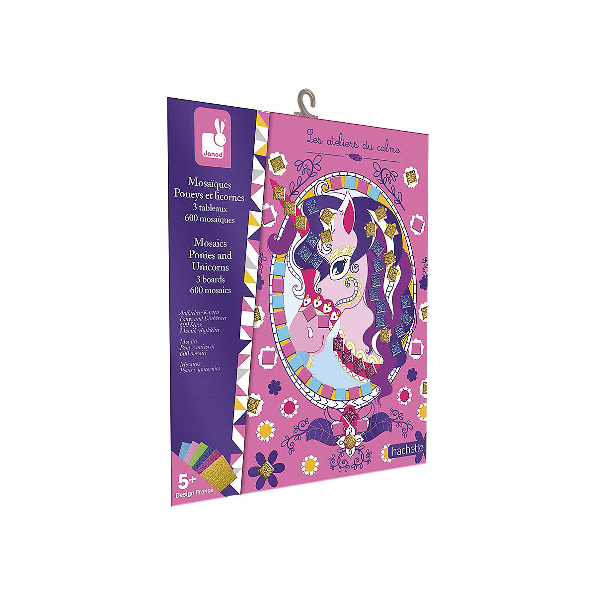 Kreativ-Set Aufkleber-Karten Ponys und Einhörner