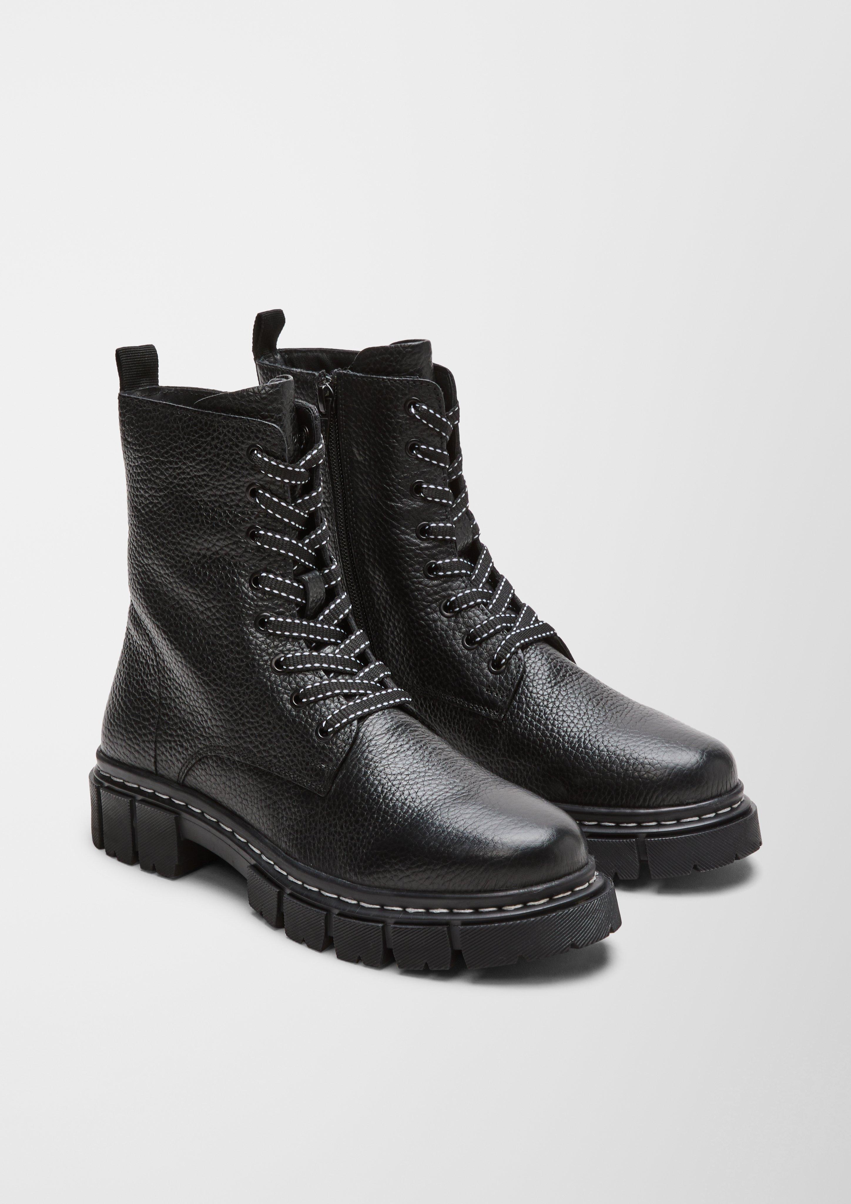 Stiefel aus Ledermix  101.207.101.25223-001