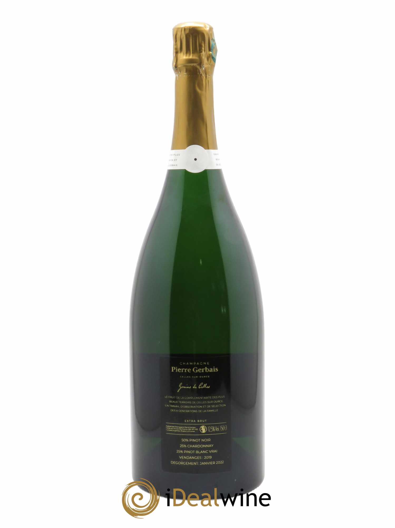 Champagne Grains de Celles Pierre Gerbais Extra Brut  - Lot de 1 Magnum