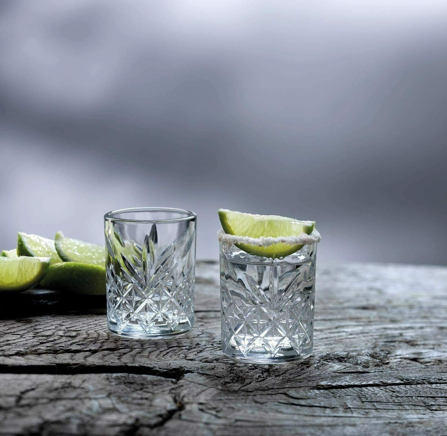 Pasabahce Gläser-Set Timeless, Glas, 4-teliges Schnapsgläser Set, Shotgläser