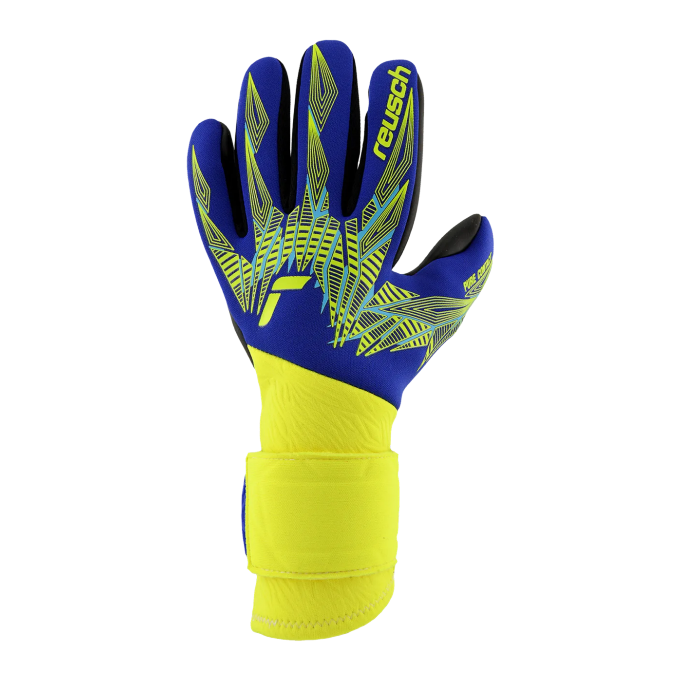 Reusch Pure Contact Gold X TW-Handschuhe Blau Gelb Schwarz F4947