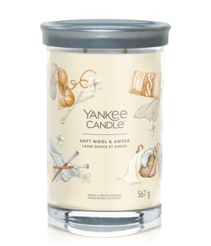 Yankee Candle Soft Wool & Amber Signature Large Tumbler Duftkerze-567 g