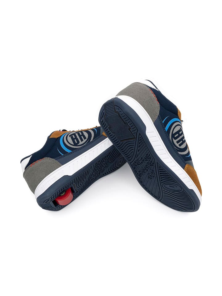 Breezy Rollers Sneakers mit Rollen in Dunkelblau/ Braun günstig kaufen