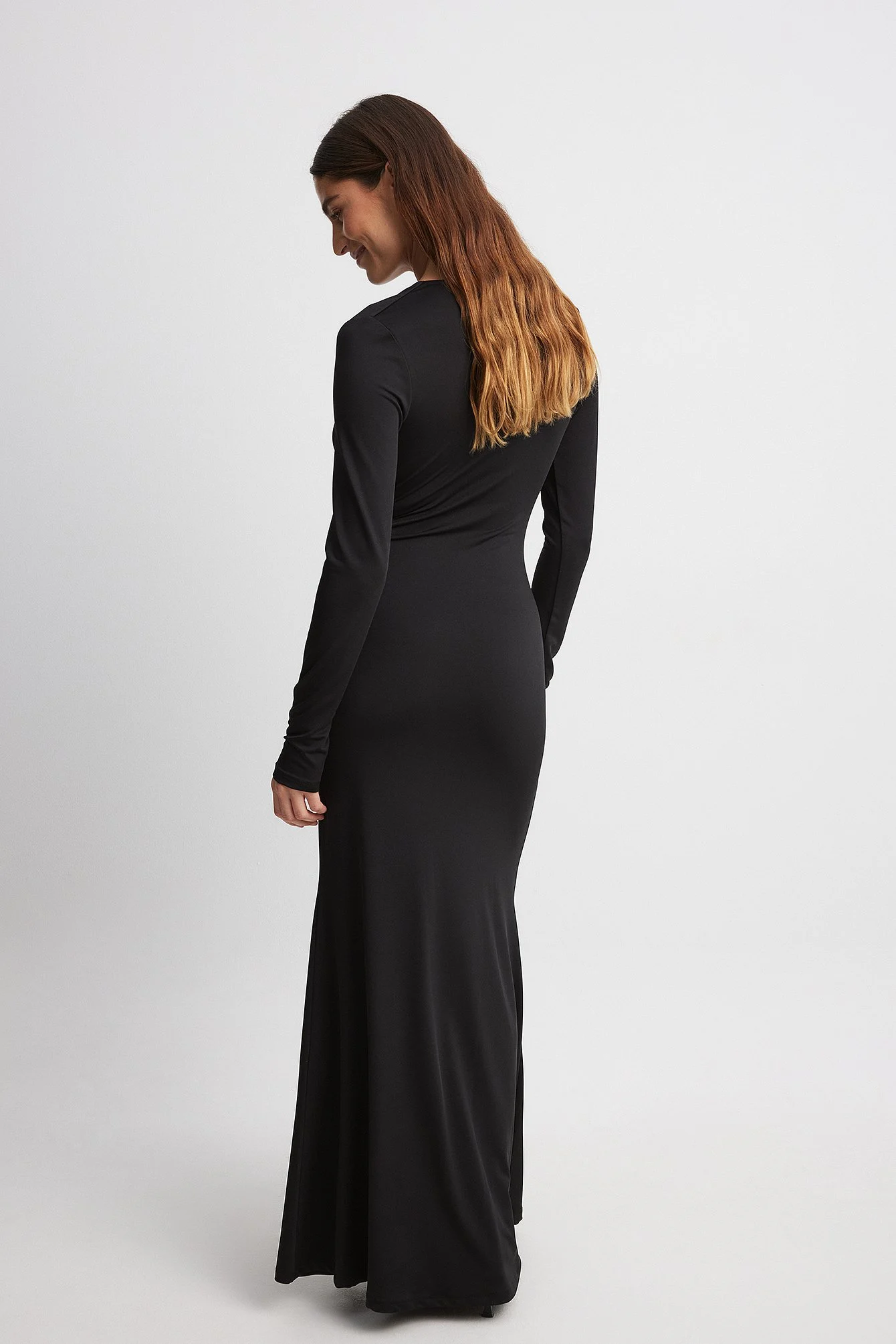 Drapiertes Maxikleid