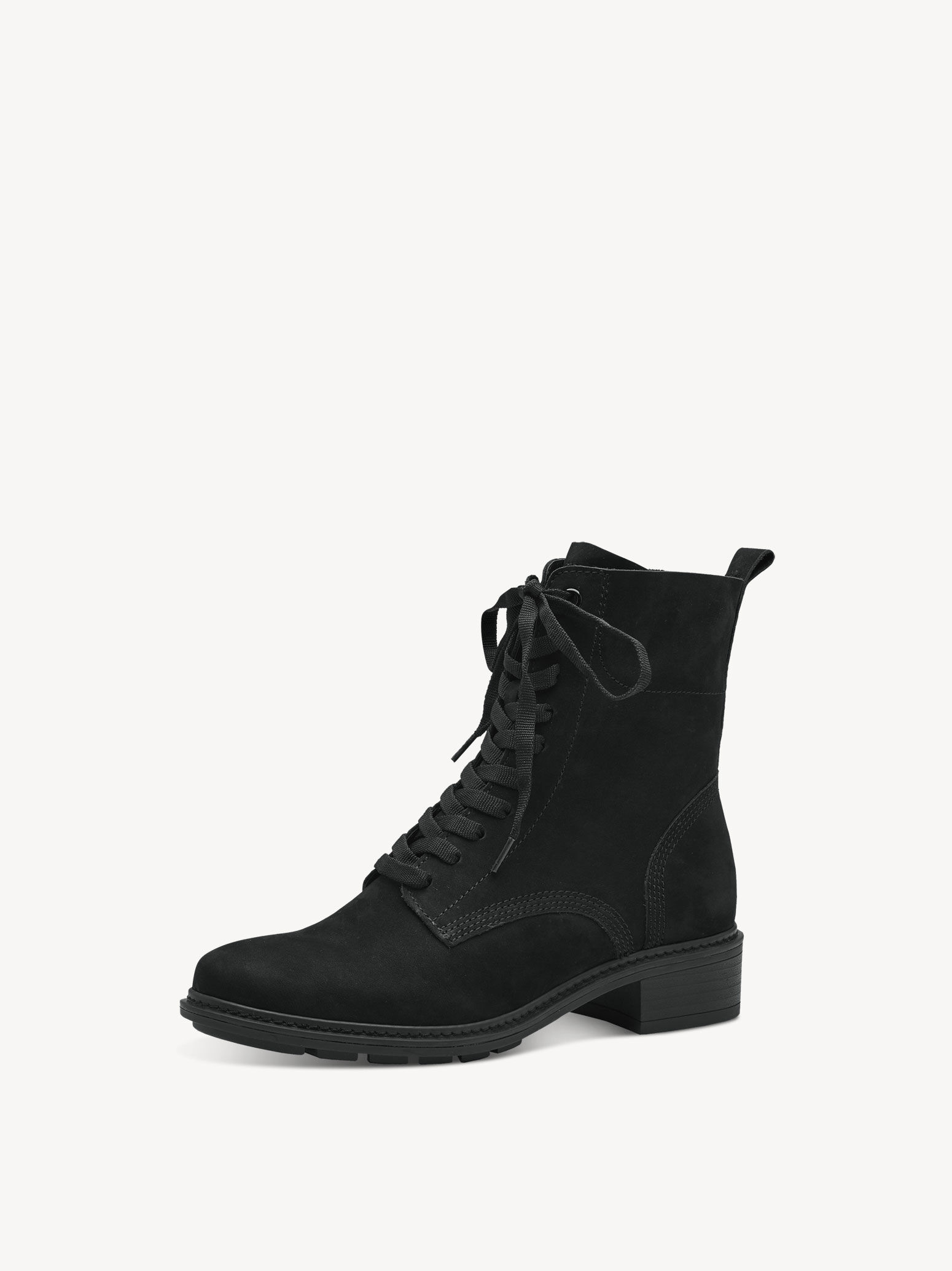 Bottine en cuir - noir