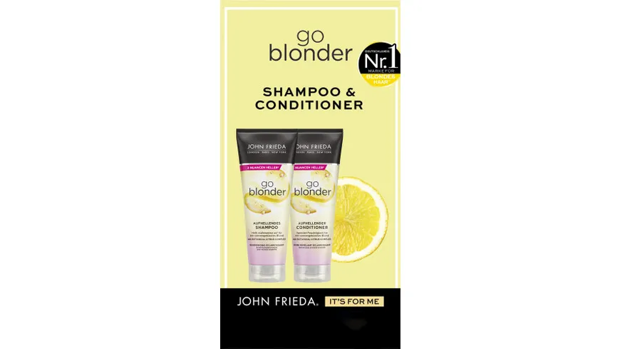 John Frieda Sheer Blonde Duo Go Blonder Shampoo + Condtioner 500 ml