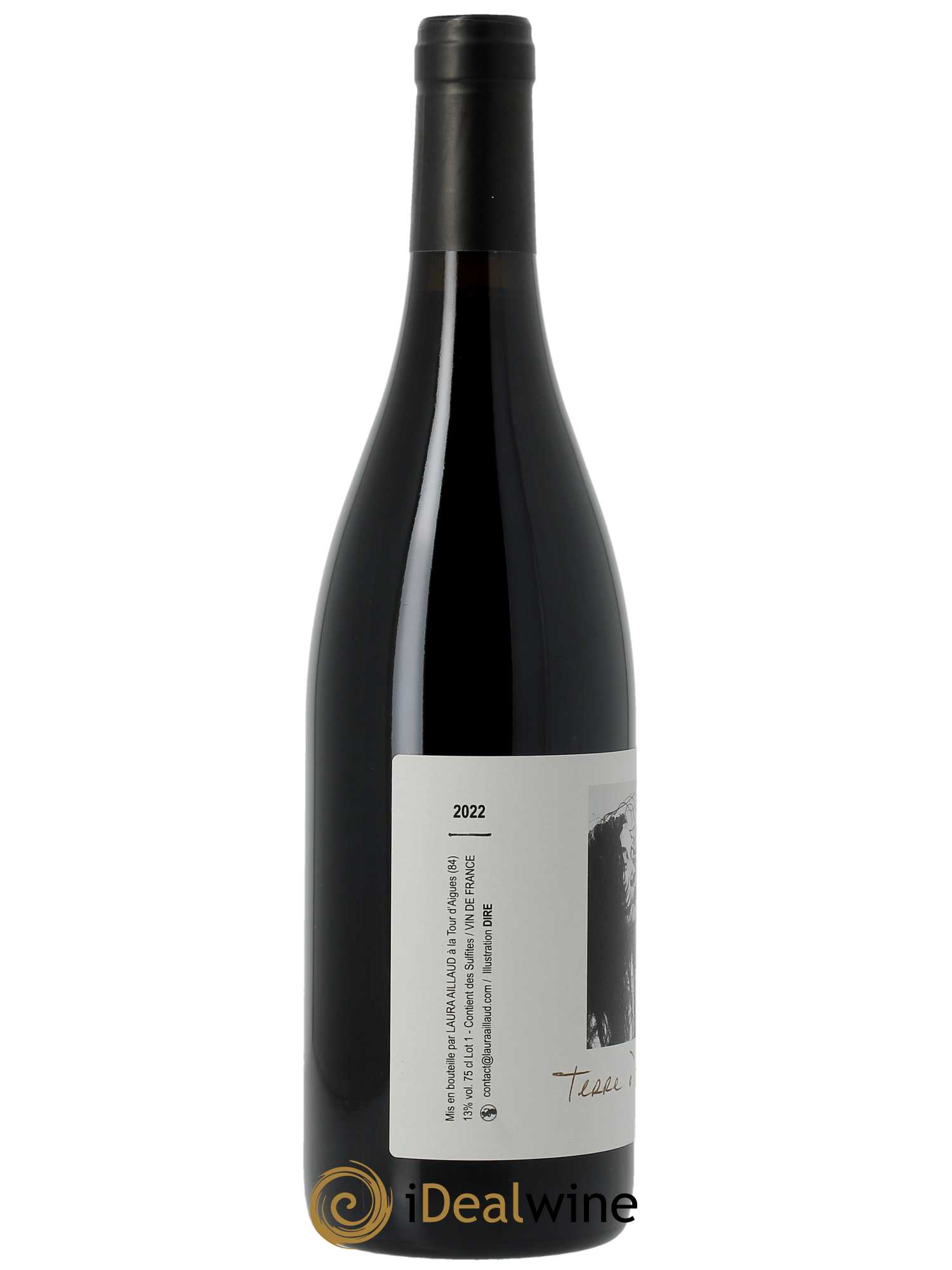 Vin de France Terre à Terre Laura Aillaud  2022 - Lot de 1 Bouteille