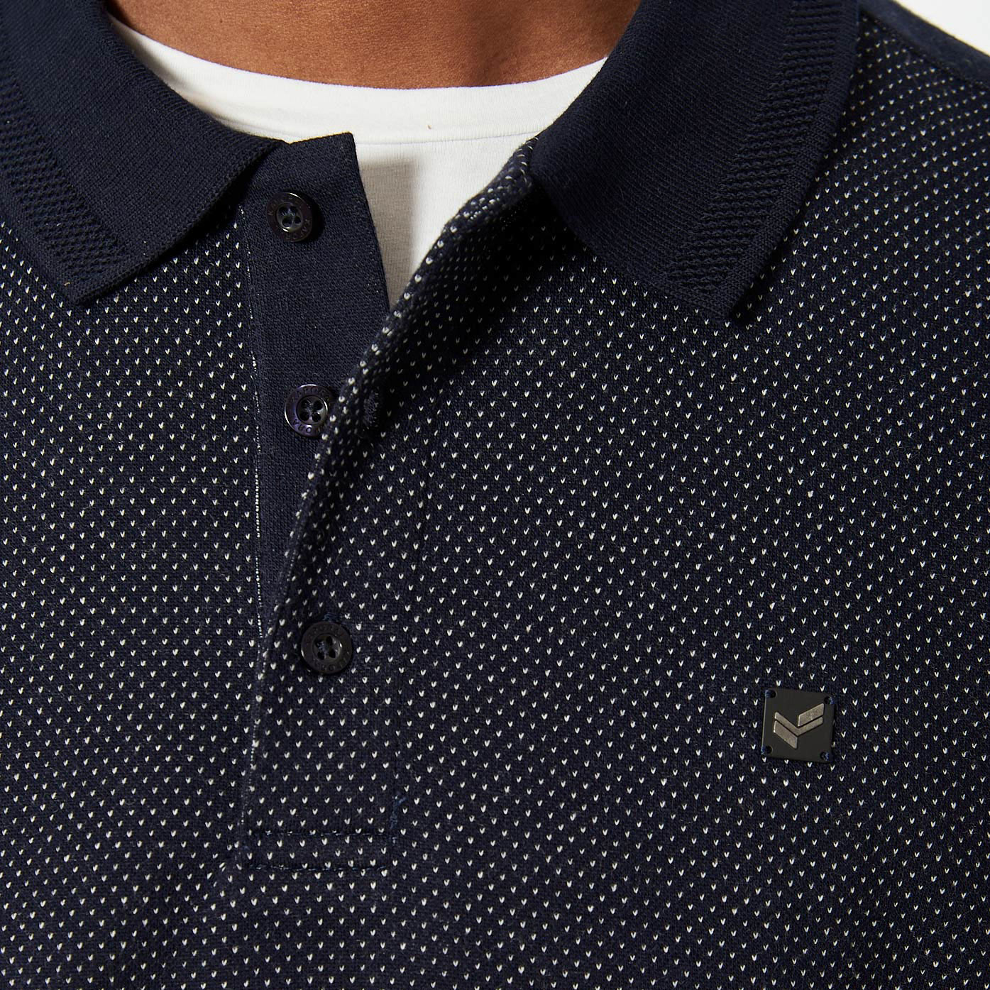 BAKAR  Polo bleu Homme
