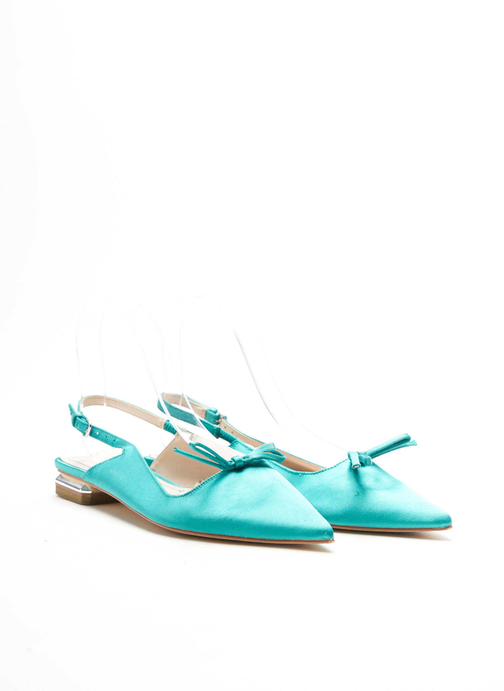 Zara Sandales Nu Pieds Femme couleur vert