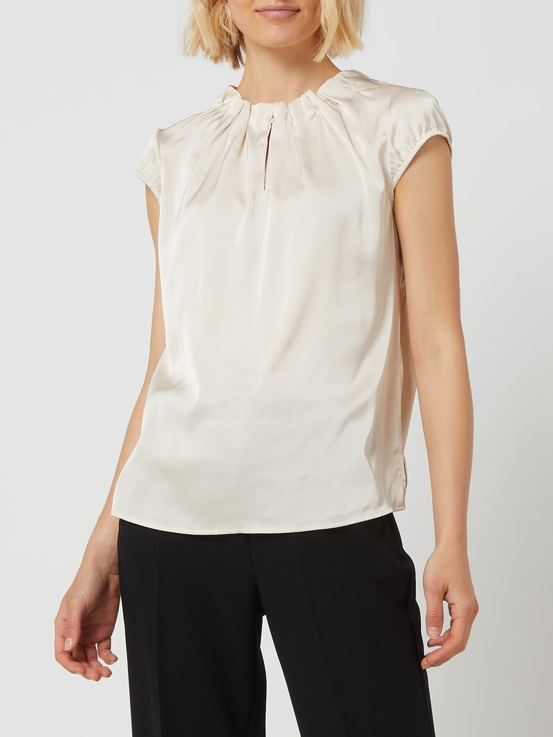 Blusenshirt mit Allover-Muster in sand