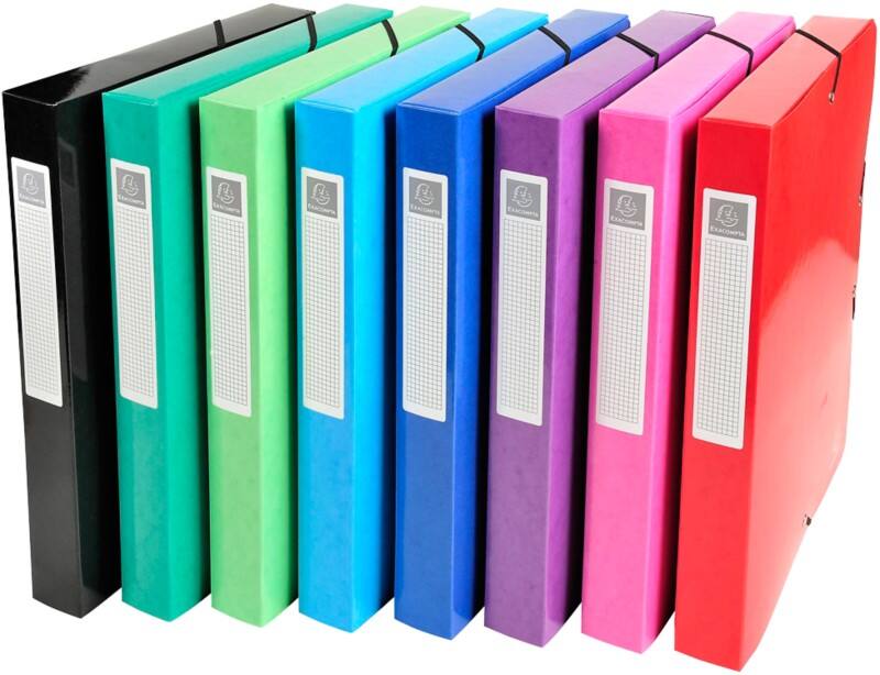 Exacompta Dokumentenmappe 59929E Farbig sortiert Pressspankarton 24 x 4 x 32 cm 8 Stück