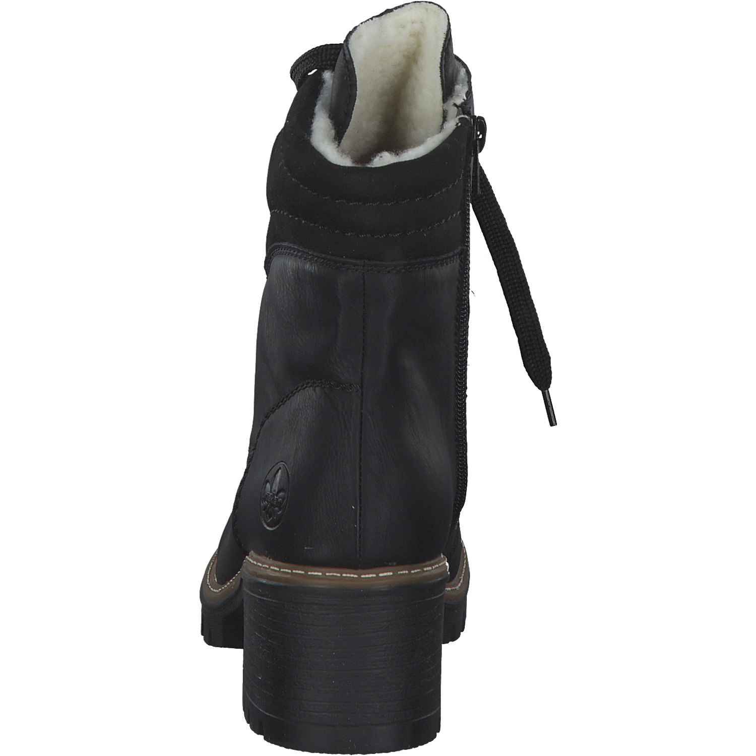 Rieker Y8610, Schnürstiefel, Damen, schwarz/schwarz