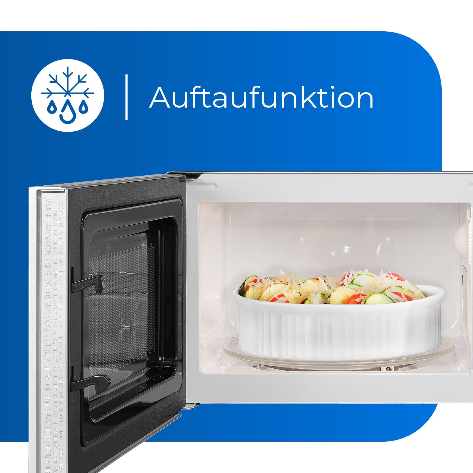 exquisit Mikrowelle MW 820 DI, 20,00 l, digitaler Timer, 8 Automatikprogramme