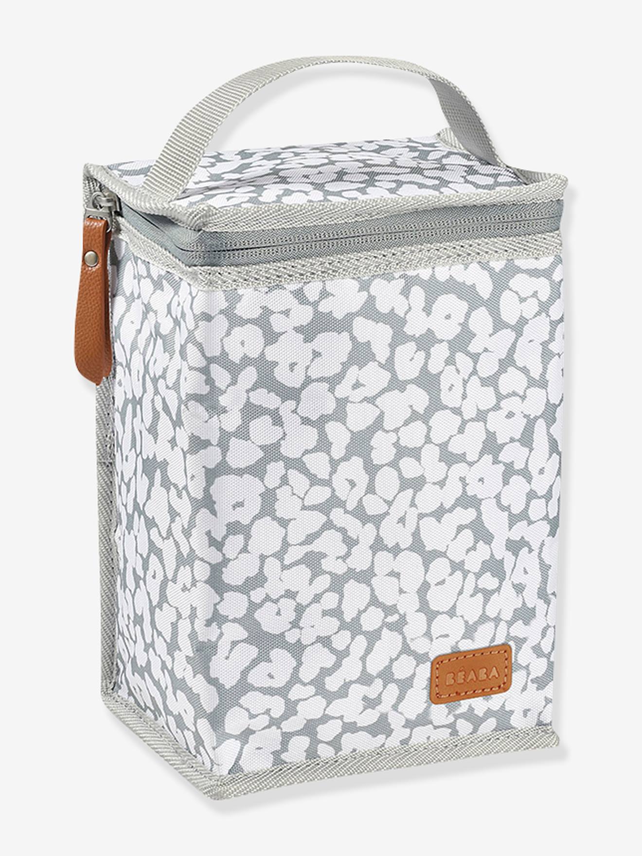 Pochette repas isotherme BEABA gris perle
