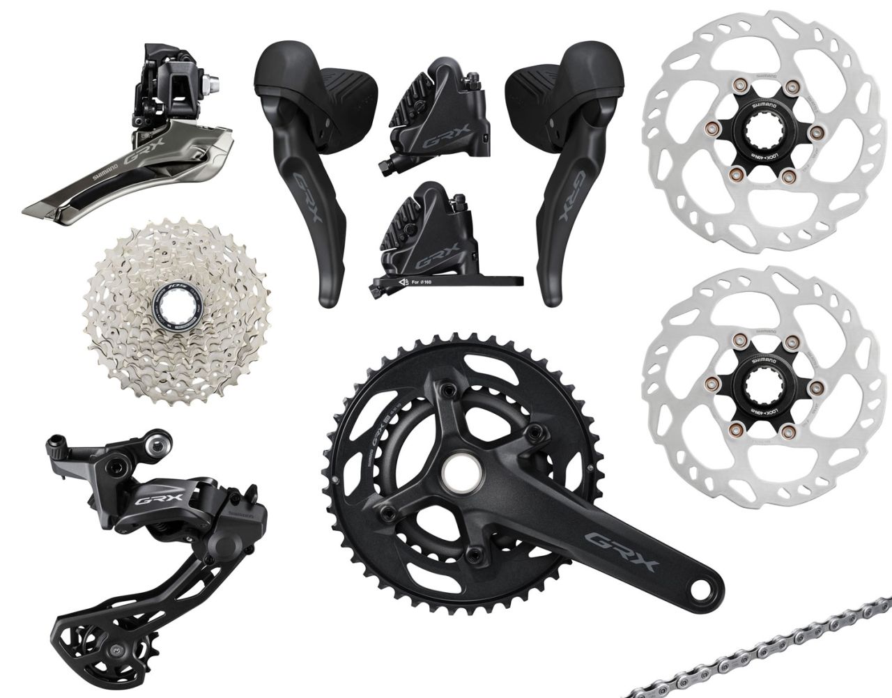 Shimano GRX RX820/610 2x12-fach Gruppe Disc 160/160mm kaufen | Bike-Discount