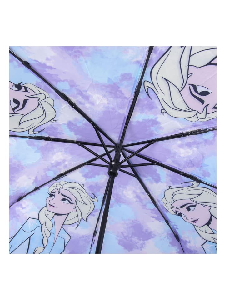 Disney Frozen Regenschirm Elsa Taschenschirm in Lila günstig kaufen onesize