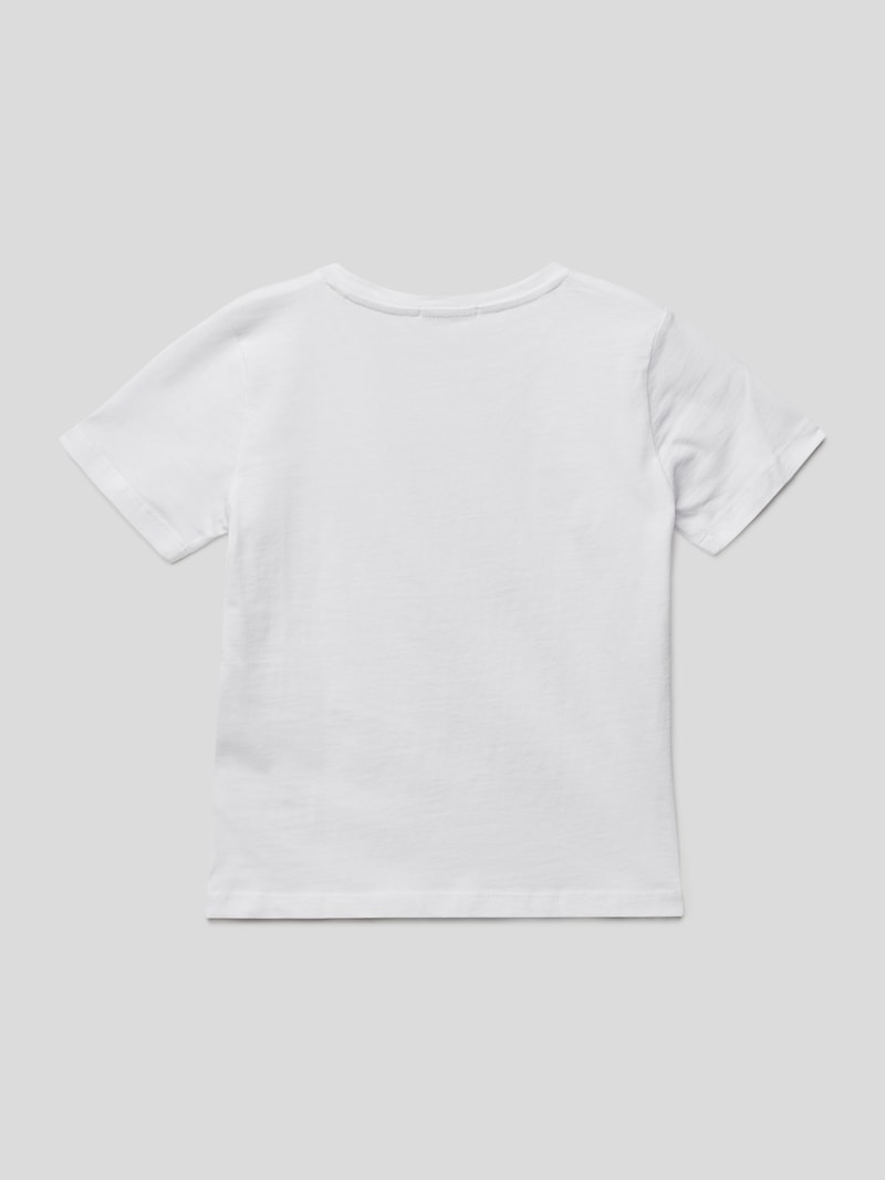 T-Shirt mit Motiv-Print in weiß