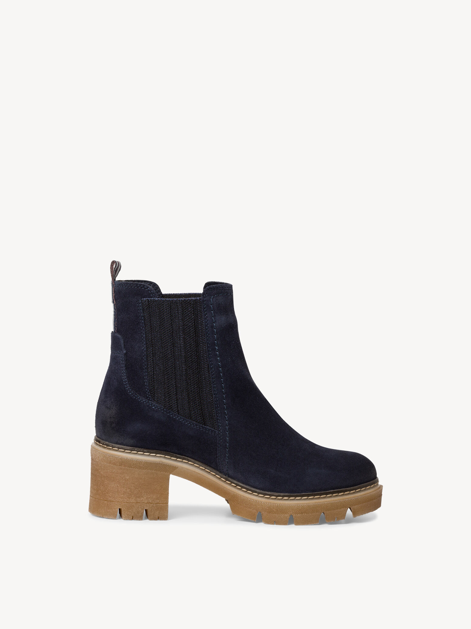 Bottine Chelsea en cuir - bleu