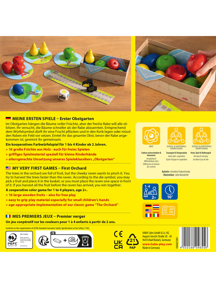 Haba Spiel Meine ersten Spiele – Erster Obstgarten in mehrfarbig günstig kaufen onesize