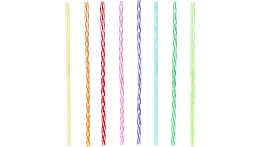 Kikkerland Rainbow Reusable Straws