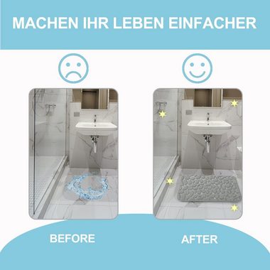 Badematte Badematte, 2 Stück Memory Foam Badematte CALIYO, Memory Schaum, Rutschhemmend beschichtet, schnell trocknend, strapazierfähig, Polyester, Duschteppich für Badewanne, Dusche, Badezimmer