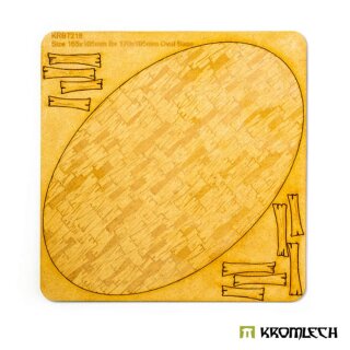 Wooden Planks 170x105 mm Oval Base Topper (1)