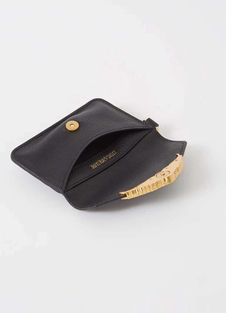 Suport card Zadig&Voltaire Borderline din piele de vițel