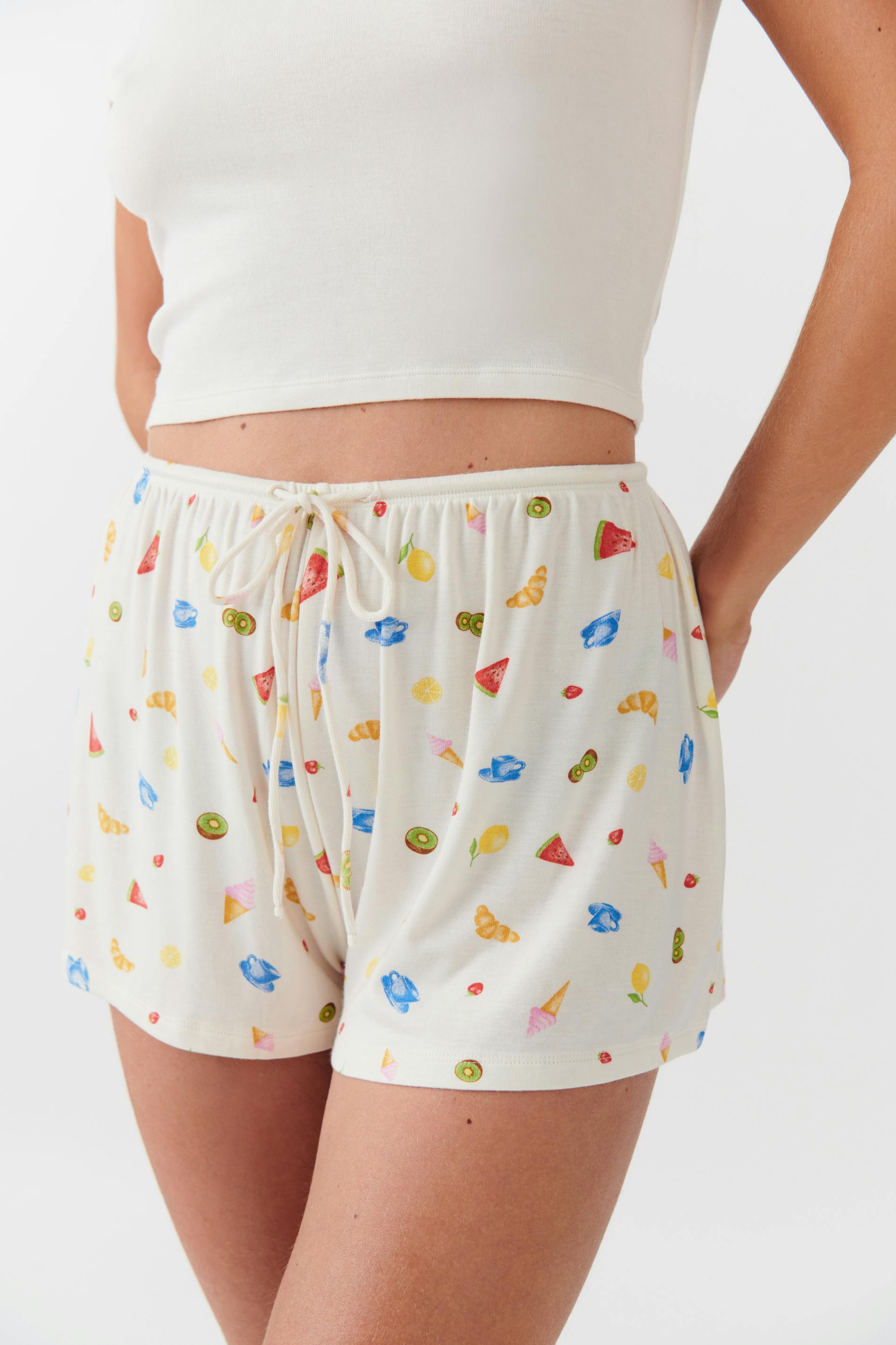 Soft drawstring shorts