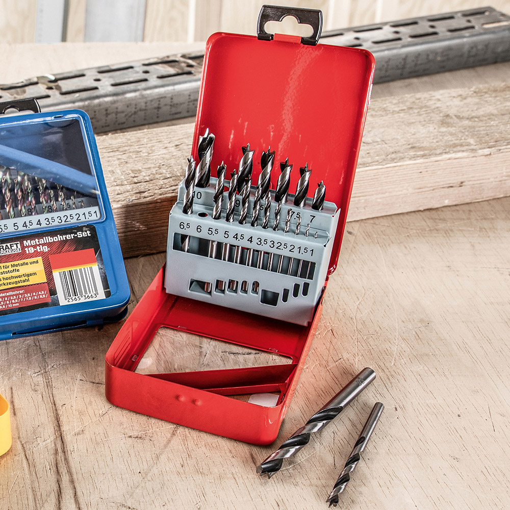 Kraft Werkzeuge Holzbohrer-Set - 19tlg.