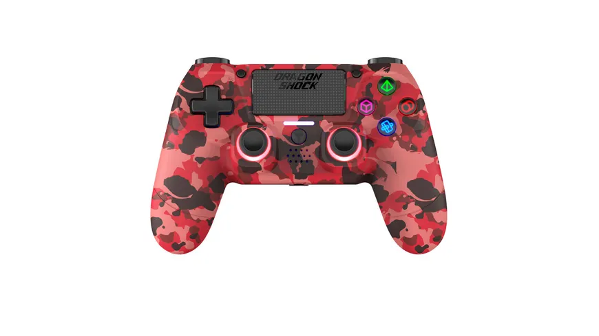 Mizar Wireless Controller für PS4 Rot Camo
