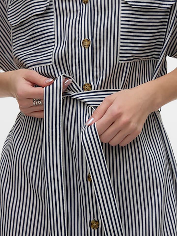 Vero Moda Kleid in Schwarz/ Weiß günstig kaufen